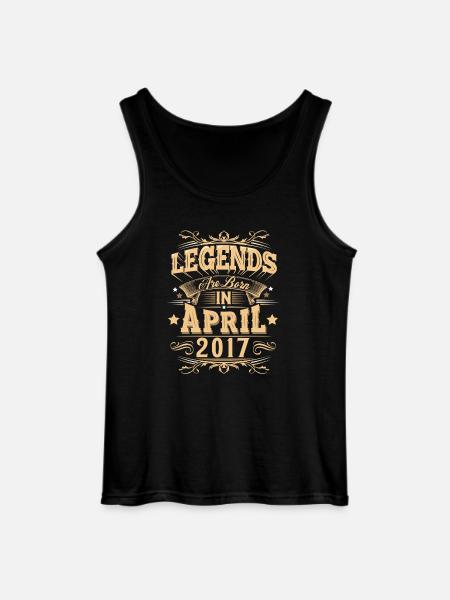 April 2017 Birthday Legend - Gildan Men’s Tank Top - black