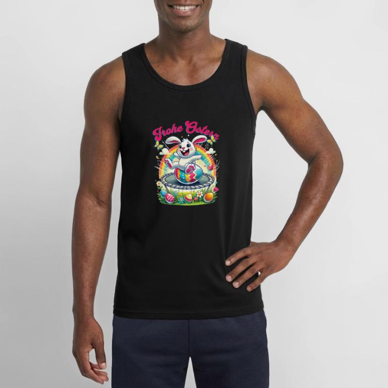 Easter Happy Easter Easter Bunny Easter Egg Spring Gildan Men’s Tank Top