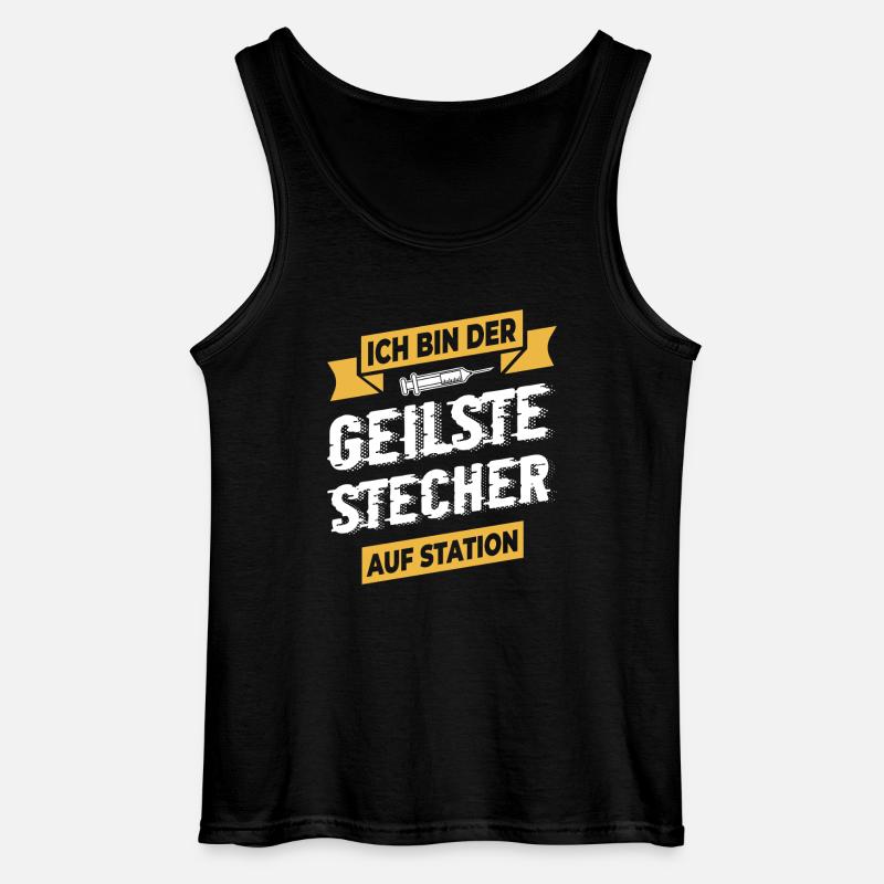 Krankenschwester Krankenpfleger - Gildan Männer Tank Top - Schwarz