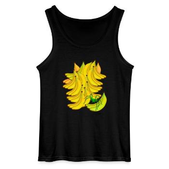 Banane Bananen Obst Exotisch Frucht Spinne - Gildan Männer Tank Top - Schwarz - Vorne - AI Model Male 185 dark (185cm)