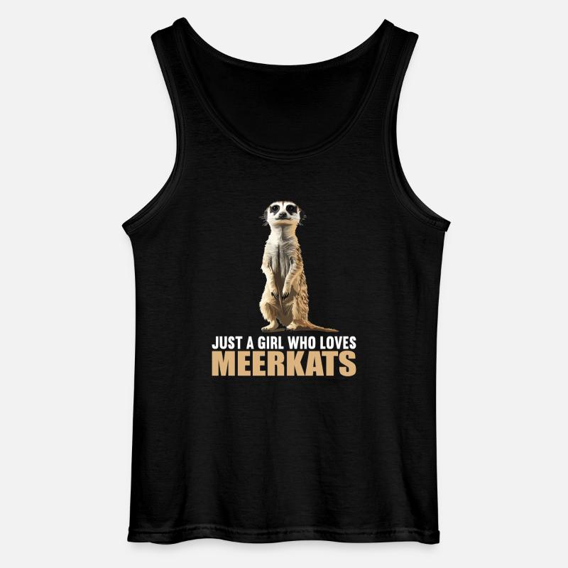 Meerkat Erdmännchen - Gildan Men’s Tank Top - black