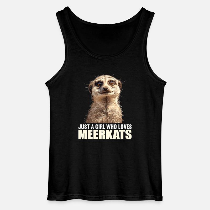 Meerkat Erdmännchen - Gildan Men’s Tank Top - black