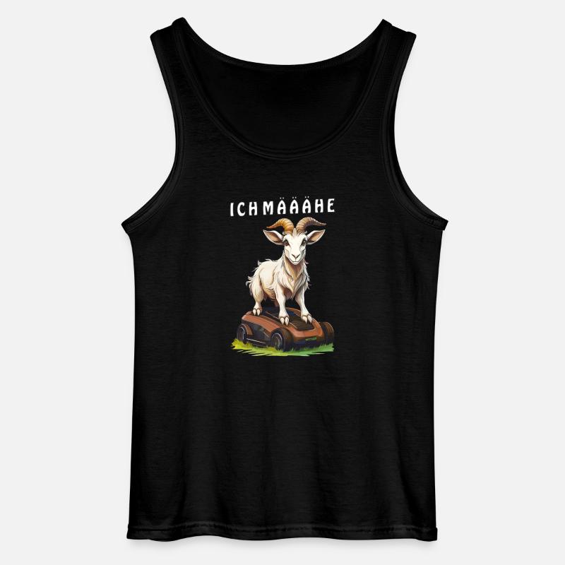 ZIEGE MÄHROBOTER ICH MÄÄÄHE - Gildan Männer Tank Top - Schwarz