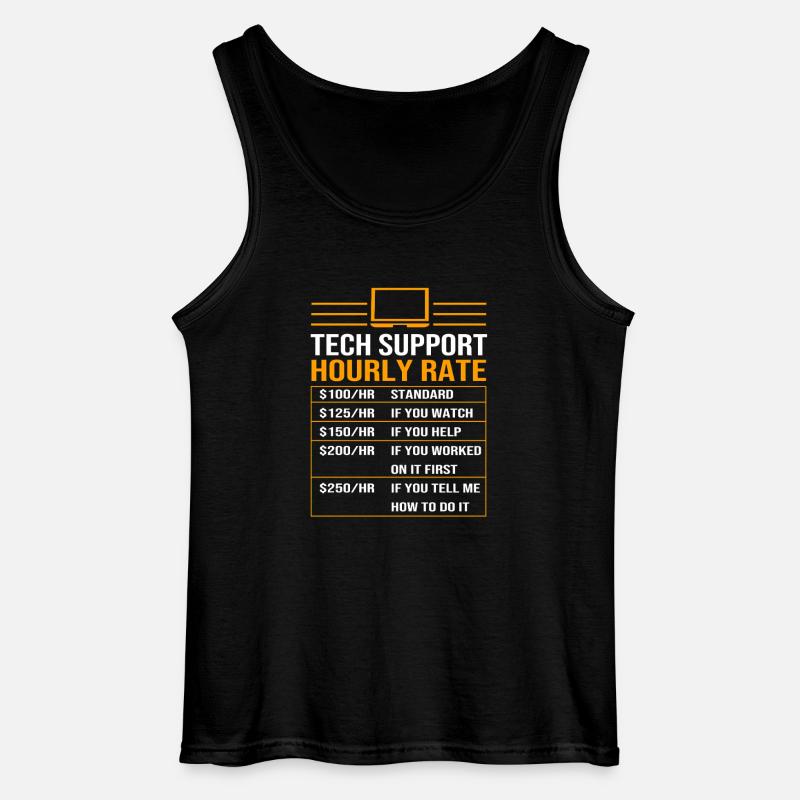 Tech Support - Gildan Männer Tank Top - Schwarz