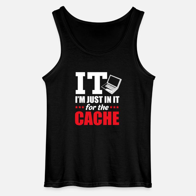 Tech Support - Gildan Men’s Tank Top - black