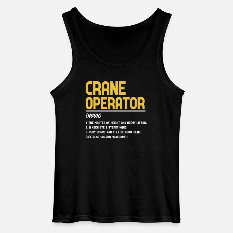Crane operator definition - Gildan Men’s Tank Top - black