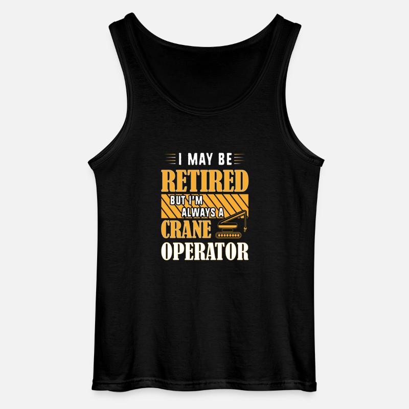 Kranführer Kran - Gildan Männer Tank Top - Schwarz