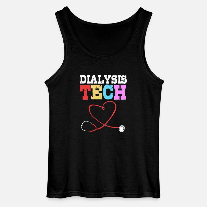 Dialyse-Techniker - Gildan Männer Tank Top - Schwarz