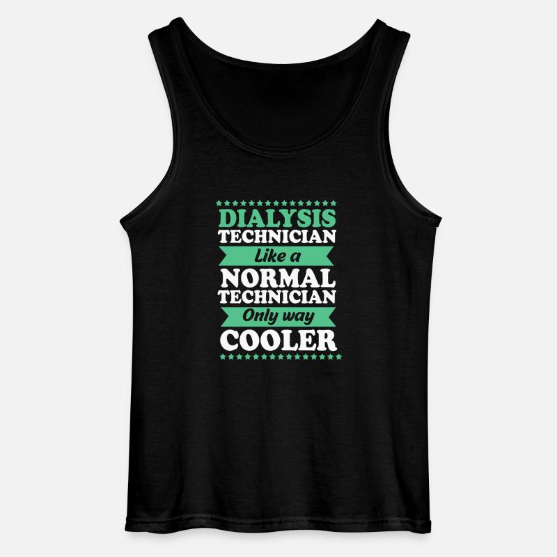 Dialyse-Techniker - Gildan Männer Tank Top - Schwarz