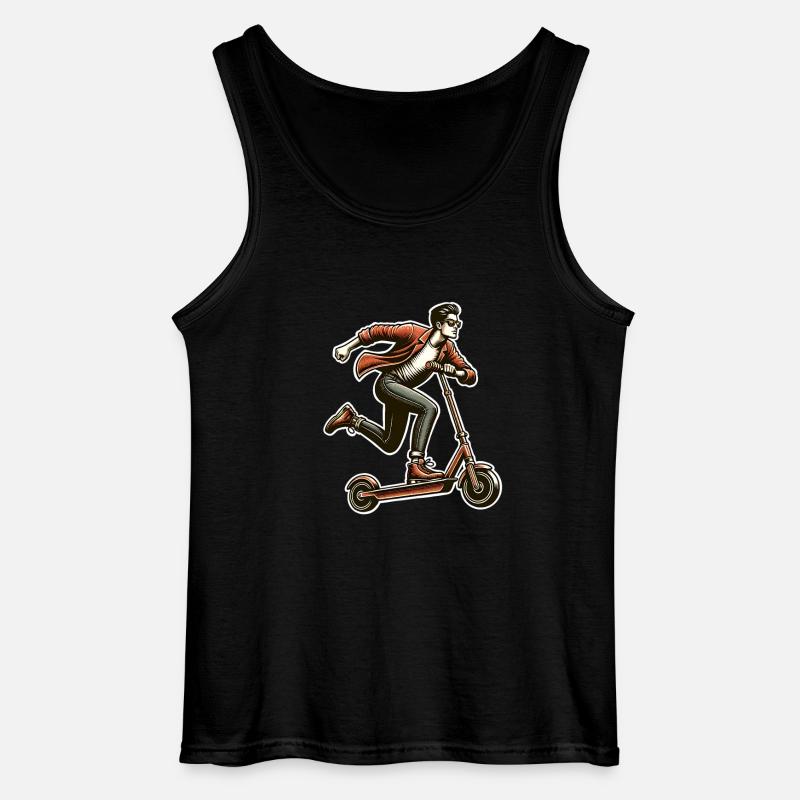 Kick Scooters E-Scooters E-Scooters - Gildan Men’s Tank Top - black