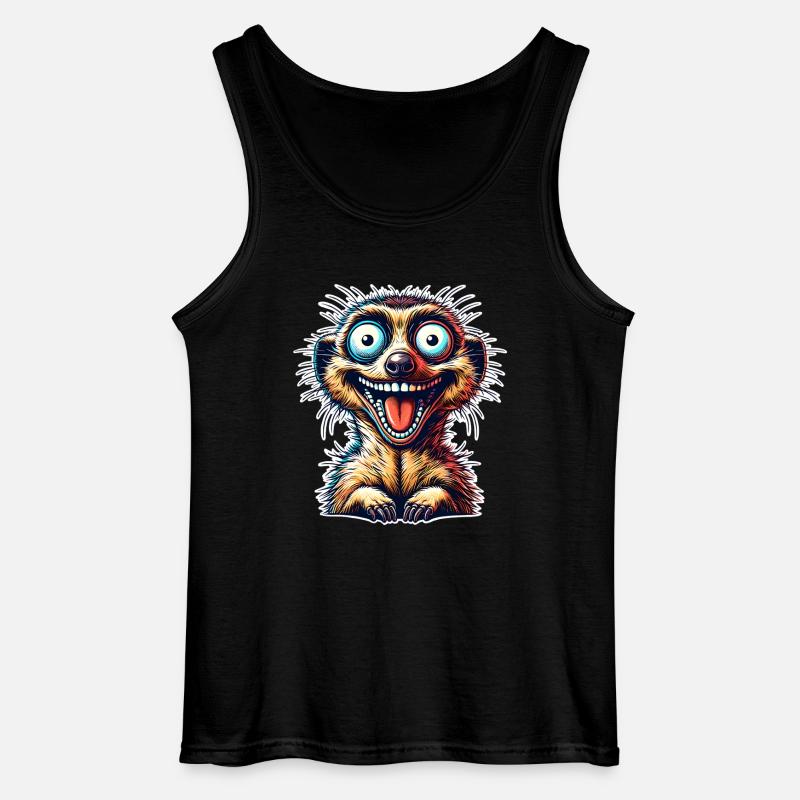 Erdmännchen - Gildan Männer Tank Top - Schwarz