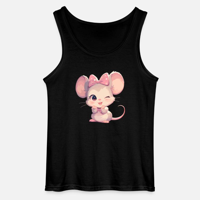Mäuse Maus - Gildan Männer Tank Top - Schwarz