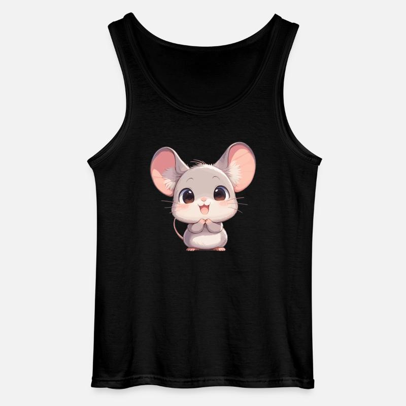 Mäuse Maus - Gildan Männer Tank Top - Schwarz