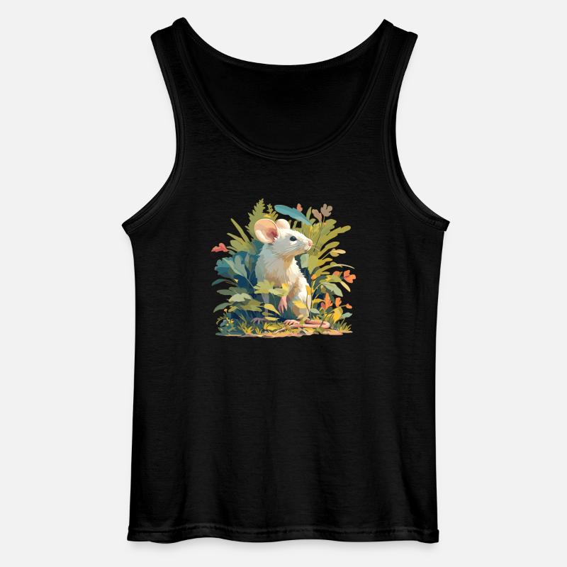 Mäuse Maus - Gildan Männer Tank Top - Schwarz