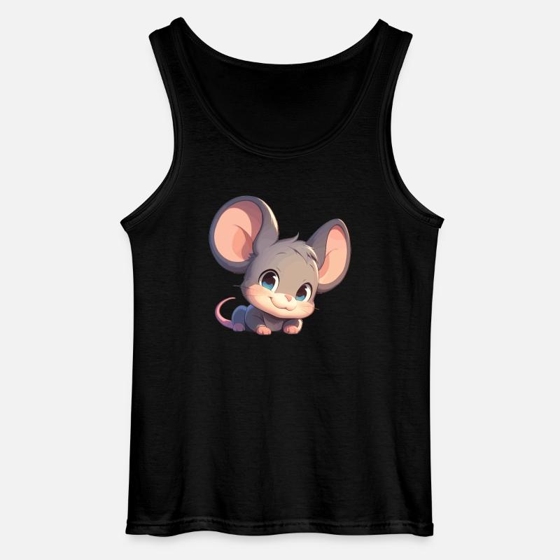 Mäuse Maus - Gildan Männer Tank Top - Schwarz