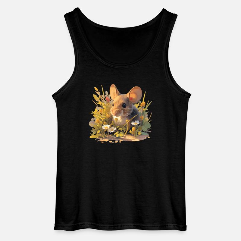Mäuse Maus - Gildan Männer Tank Top - Schwarz