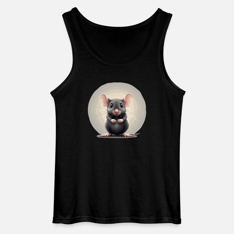 Mäuse Maus - Gildan Männer Tank Top - Schwarz