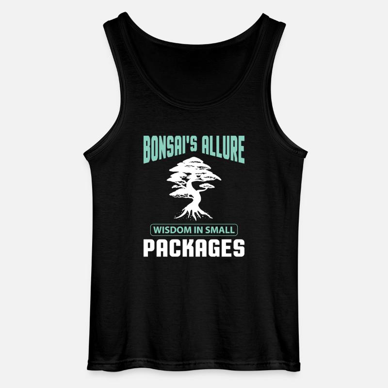 Bonsai Tree - Gildan Männer Tank Top - Schwarz