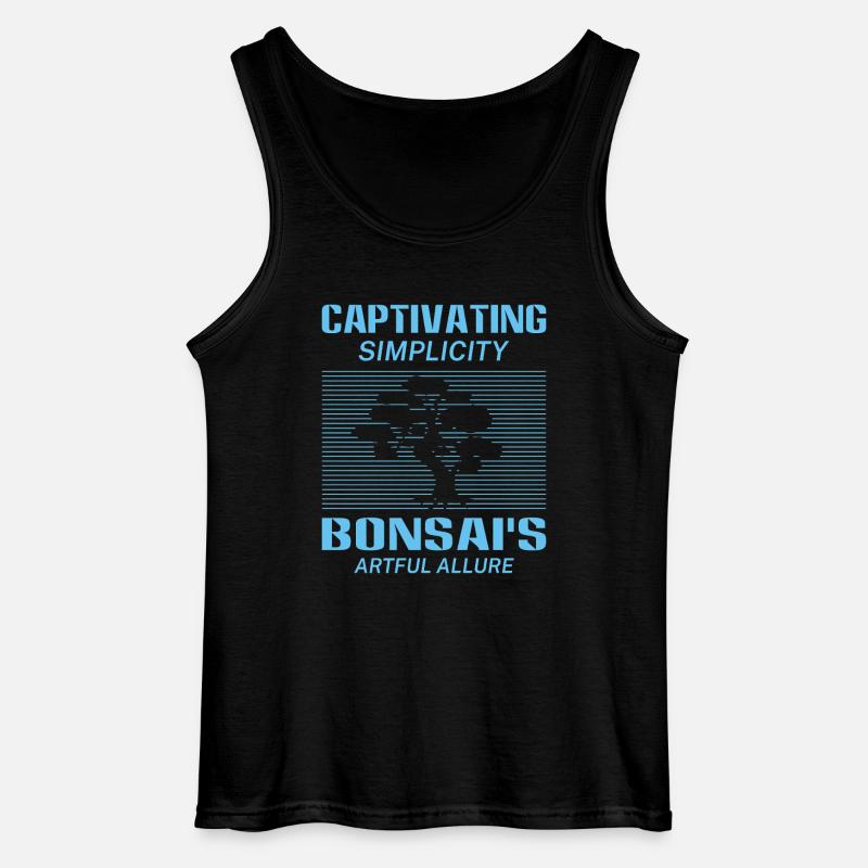 Bonsai Tree - Gildan Männer Tank Top - Schwarz