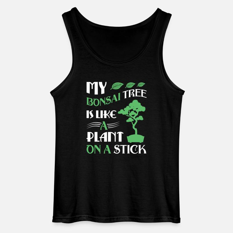 Bonsai Tree - Gildan Männer Tank Top - Schwarz