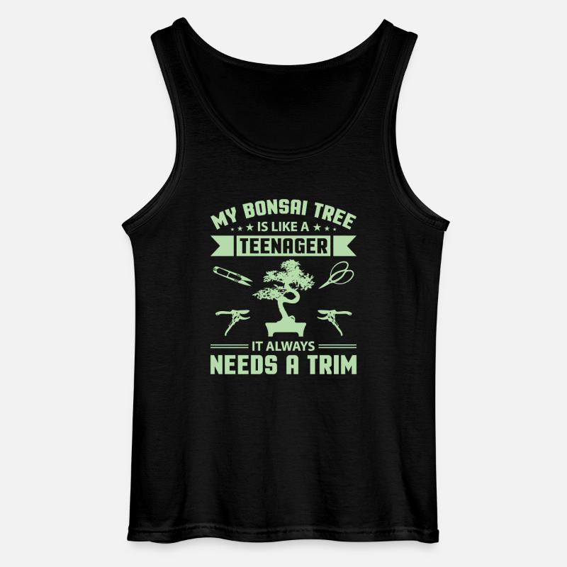 Bonsai Tree - Gildan Männer Tank Top - Schwarz