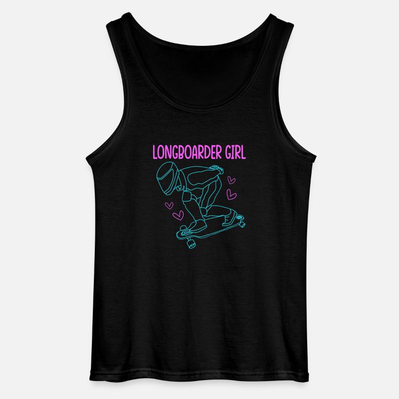 Longboard Longboarder Longboarding - Gildan Männer Tank Top - Schwarz