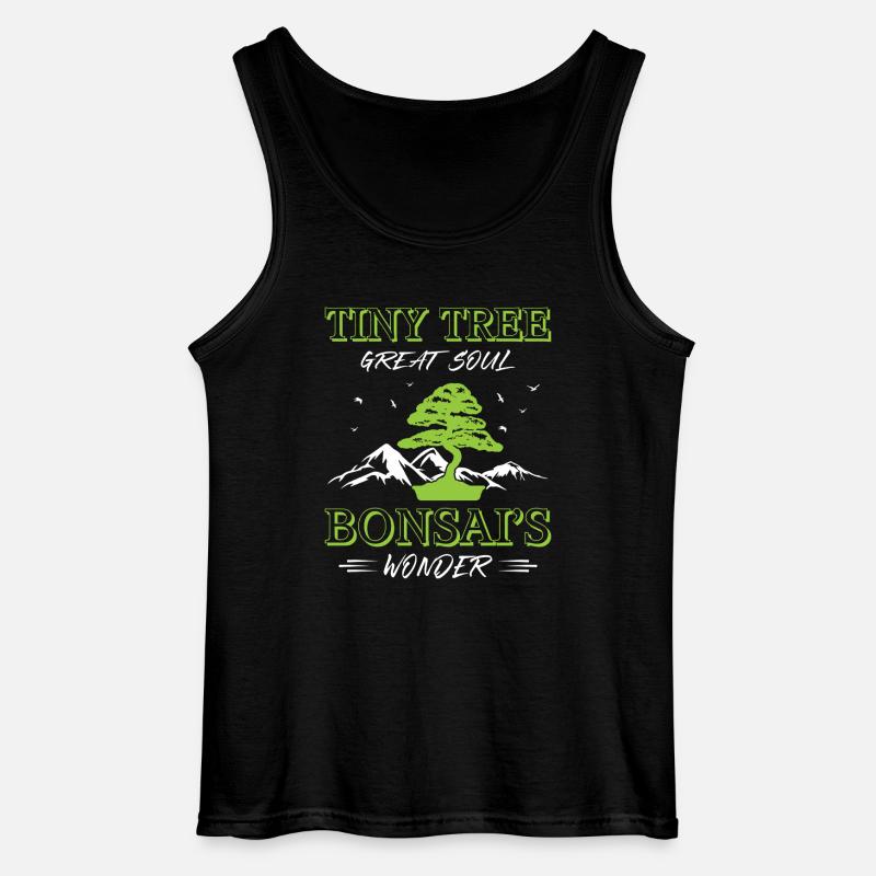 Bonsai Tree - Gildan Männer Tank Top - Schwarz