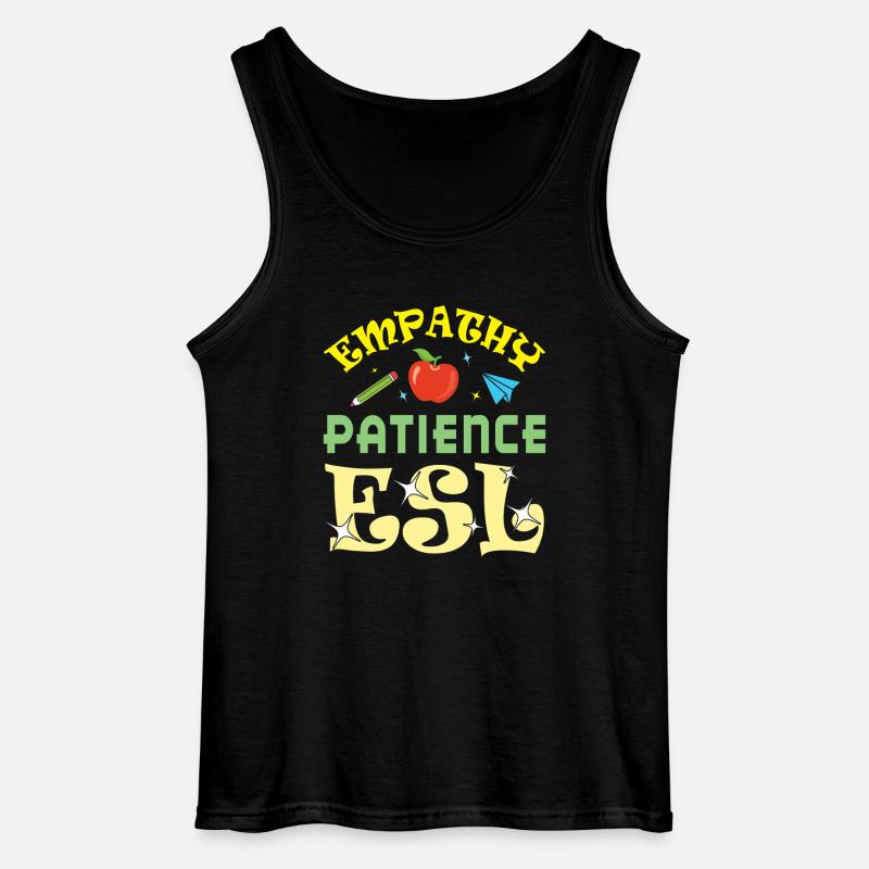 ESL-Lehrer ESL Unterricht - Gildan Männer Tank Top - Schwarz