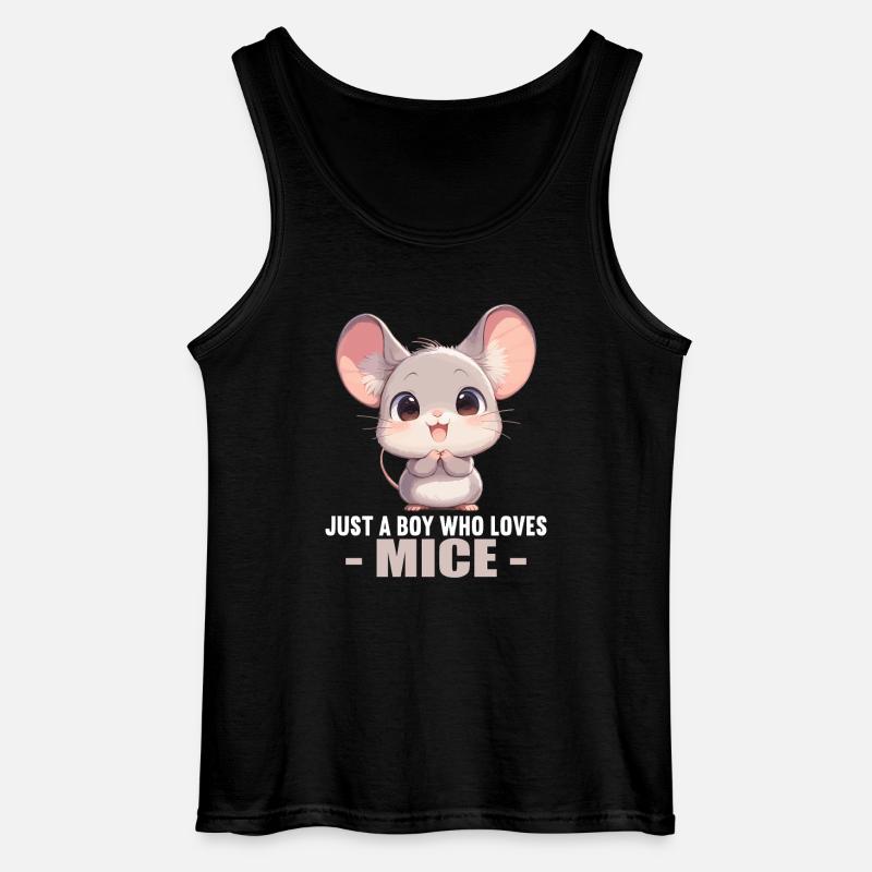 Mäuse Maus - Gildan Männer Tank Top - Schwarz