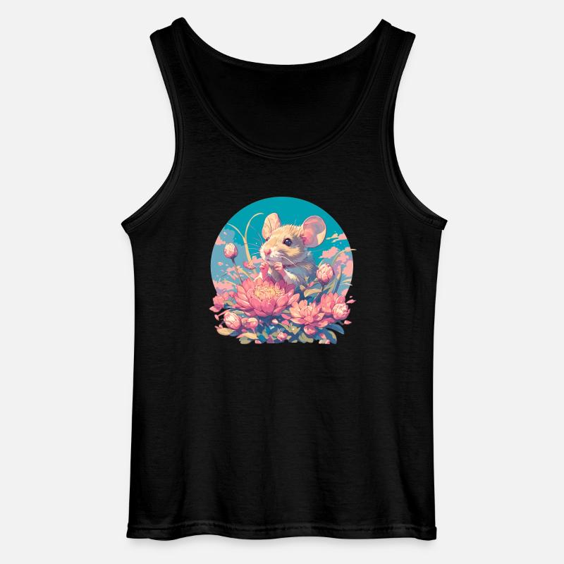 Mäuse Maus - Gildan Männer Tank Top - Schwarz