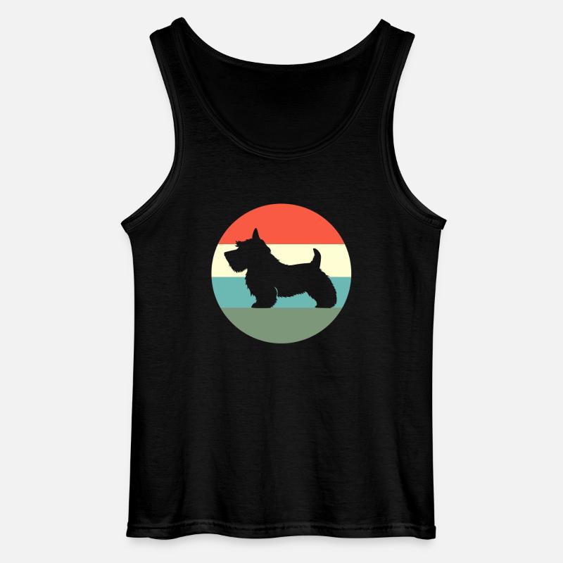 Scottish Terrier - Gildan Männer Tank Top - Schwarz