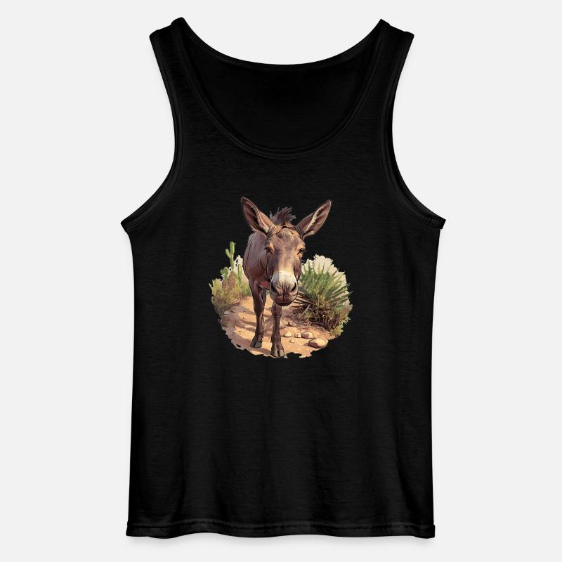 Maultiere Maultier - Gildan Männer Tank Top - Schwarz