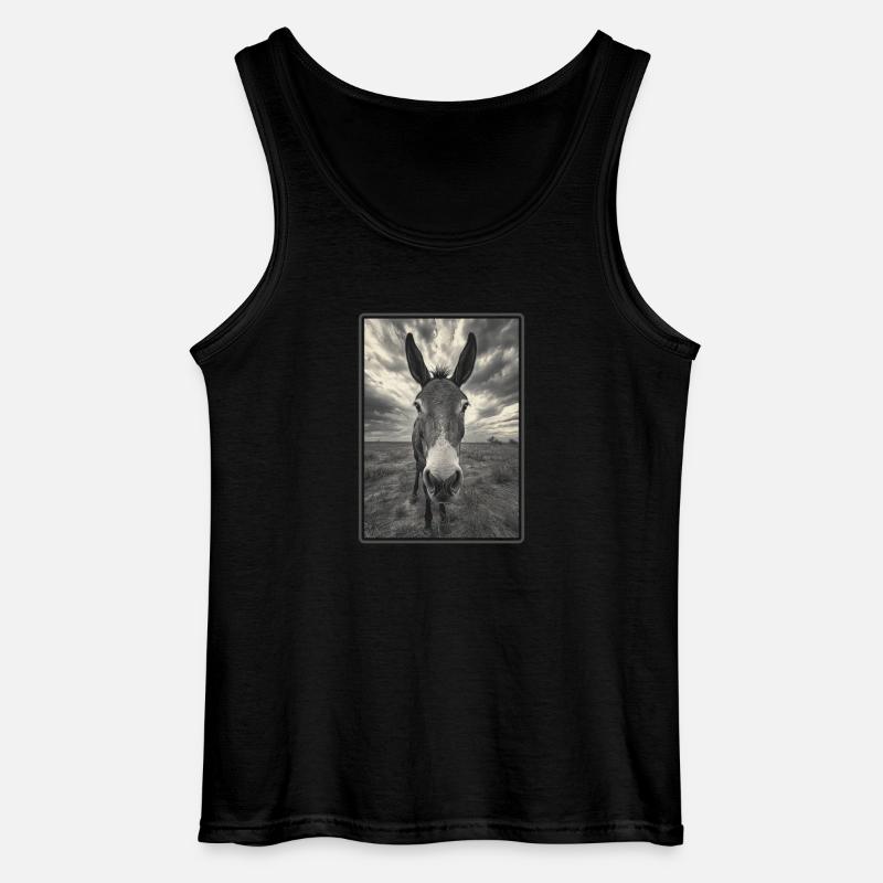 Maultiere Maultier - Gildan Männer Tank Top - Schwarz