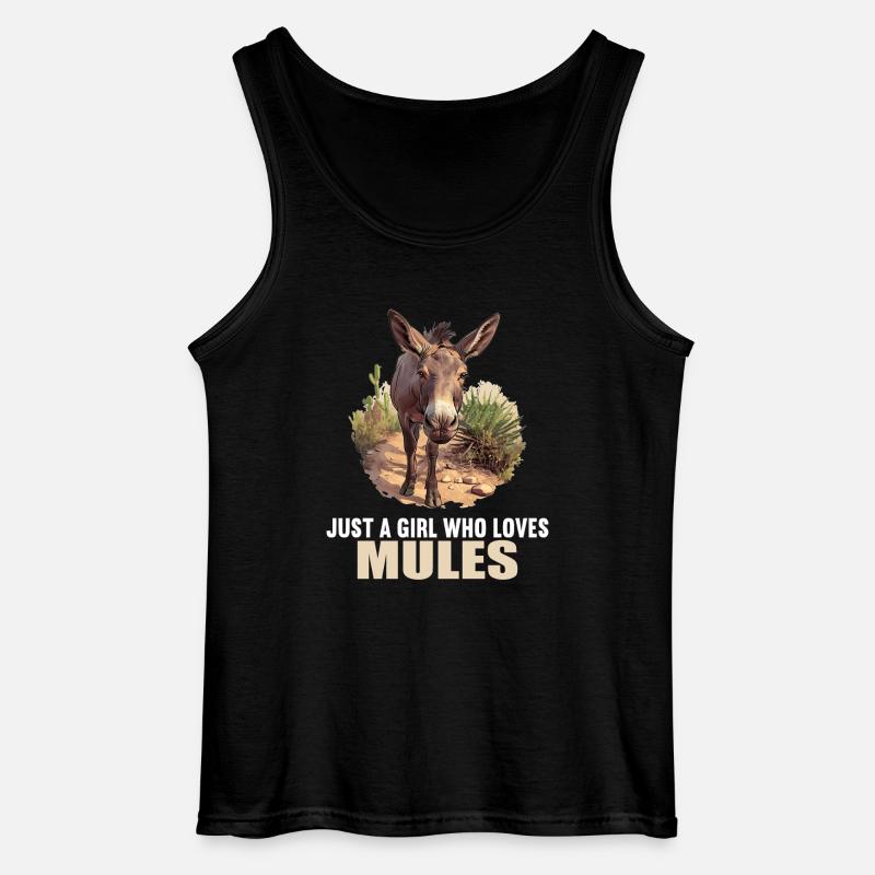 Maultiere Maultier - Gildan Männer Tank Top - Schwarz