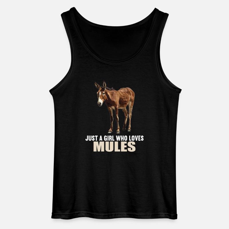 Maultiere Maultier - Gildan Männer Tank Top - Schwarz