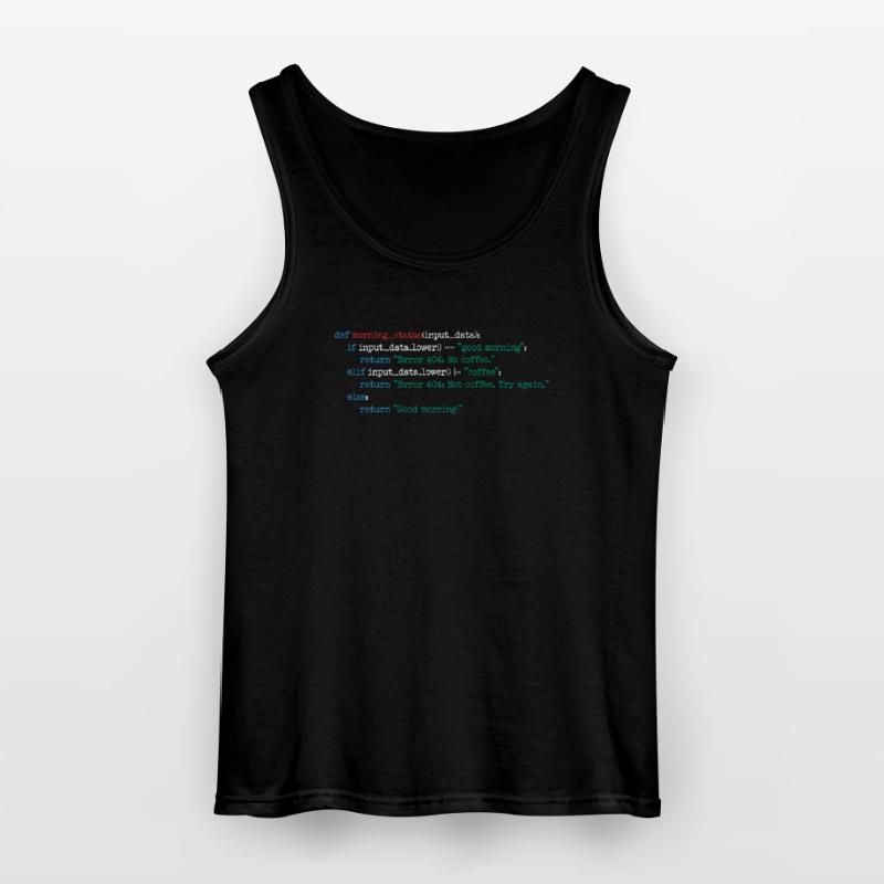 Programmierer Kaffee Code Informatik Geschenk Gildan Männer Tank Top