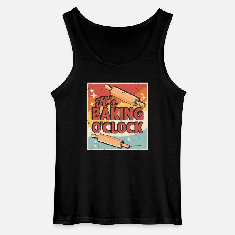 Backen Bäcker Bäckerei - Gildan Männer Tank Top - Schwarz