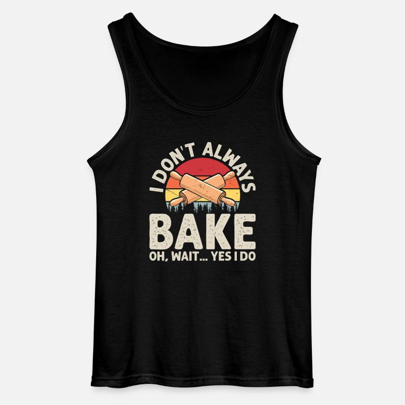 Baking Baker Bakery - Gildan Men’s Tank Top - black