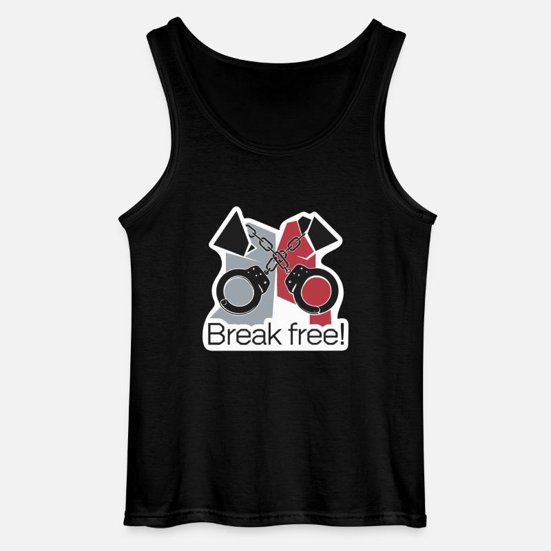 HANDSCHELLEN - Gildan Männer Tank Top - Schwarz