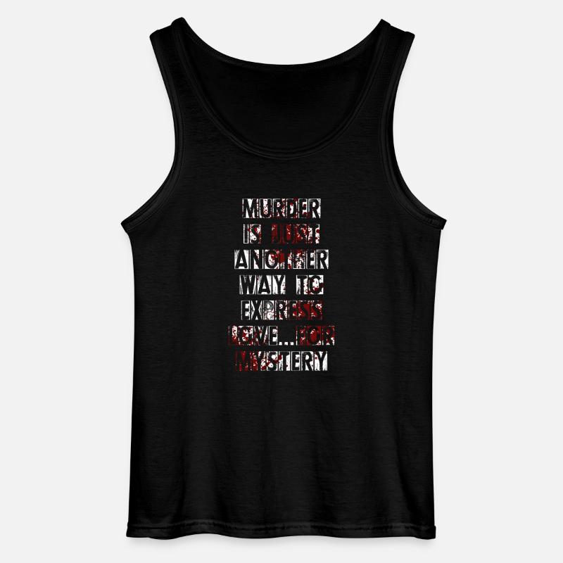 Murder Mystery Dinner Fun Night - Gildan Men’s Tank Top - black
