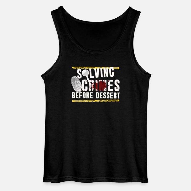 Murder Mystery Dinner Fun Night - Gildan Men’s Tank Top - black