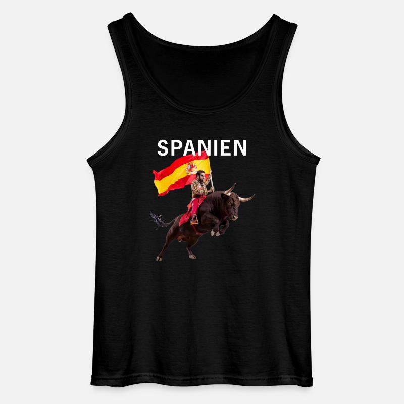 SPANIEN - Gildan Männer Tank Top - Schwarz