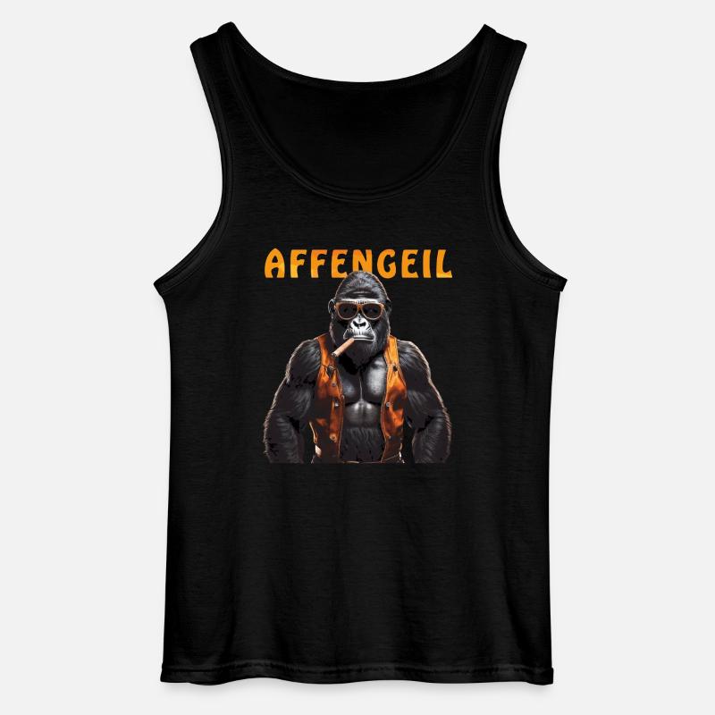 MONKEY GORILLA MONKEY - Gildan Men’s Tank Top - black