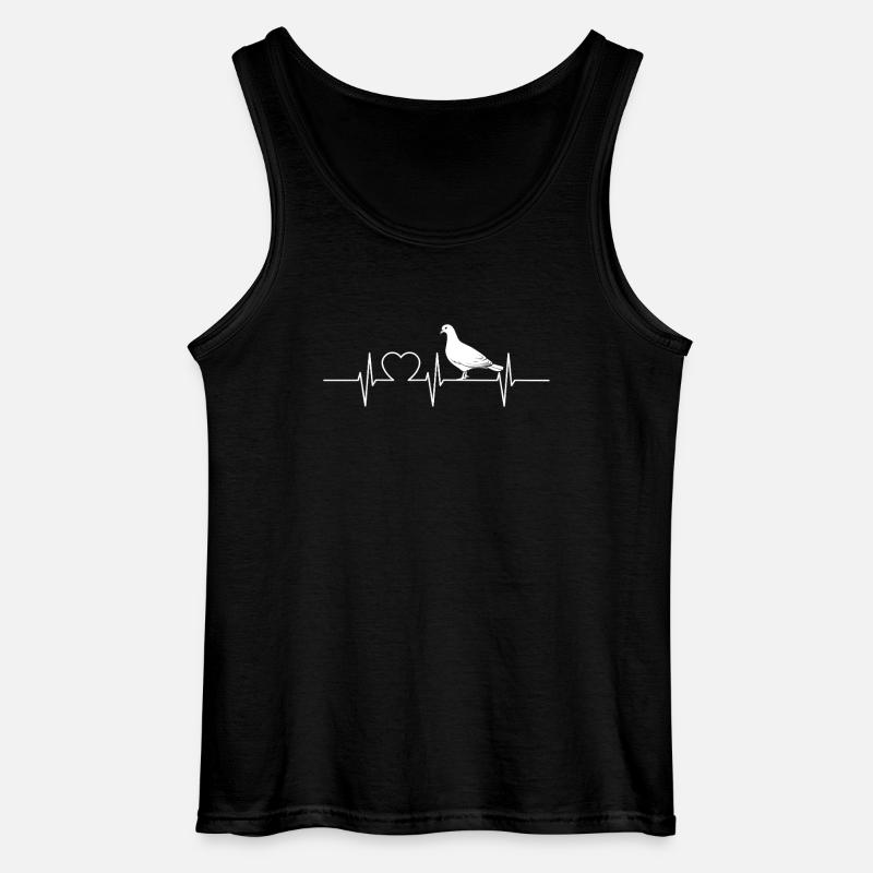 Tauben Taube - Gildan Männer Tank Top - Schwarz