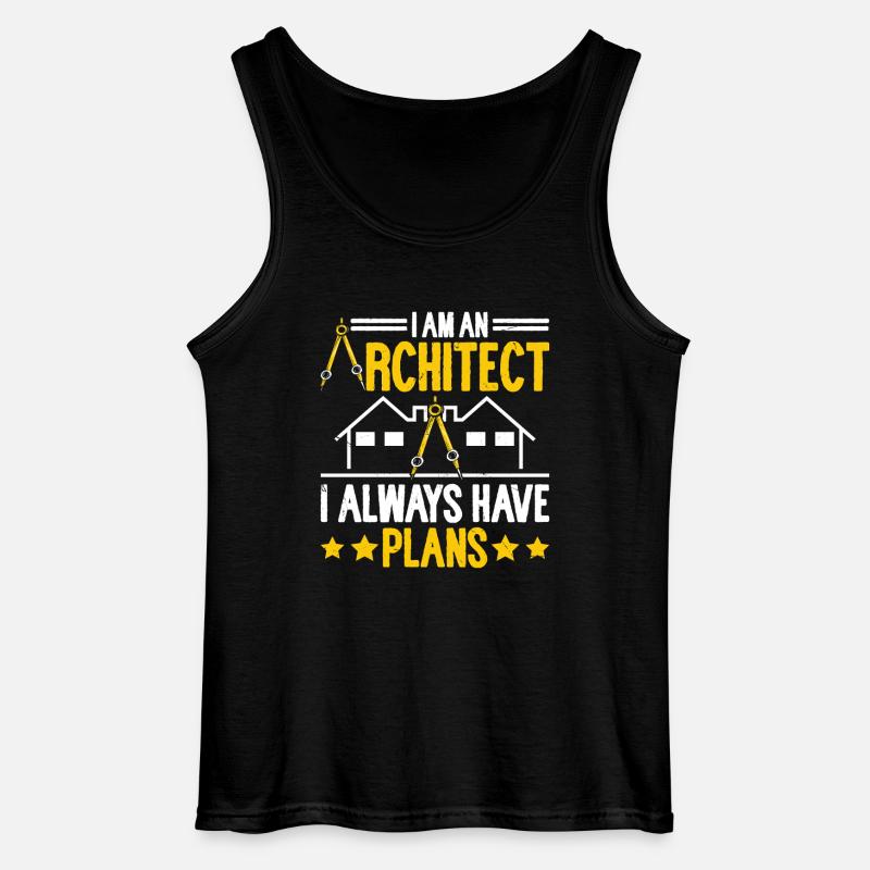 Architekt - Gildan Männer Tank Top - Schwarz