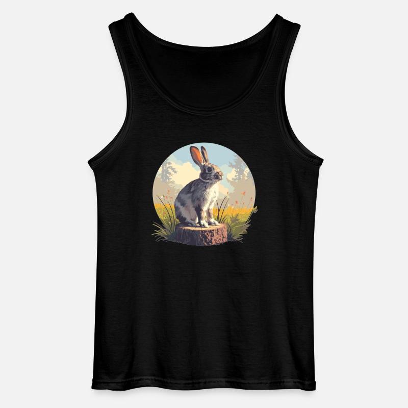 Bunny Bunny - Gildan Men’s Tank Top - black