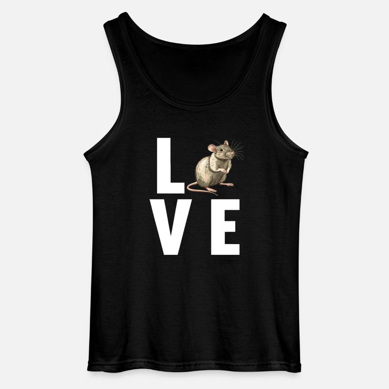 Ratten Ratte - Gildan Männer Tank Top - Schwarz