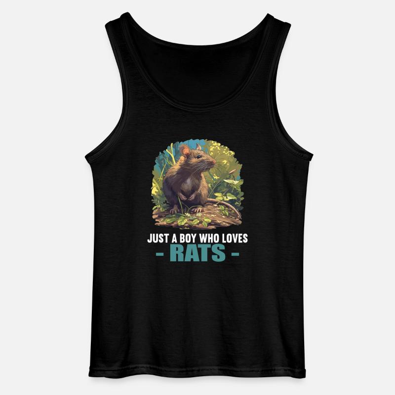 Ratten Ratte - Gildan Männer Tank Top - Schwarz