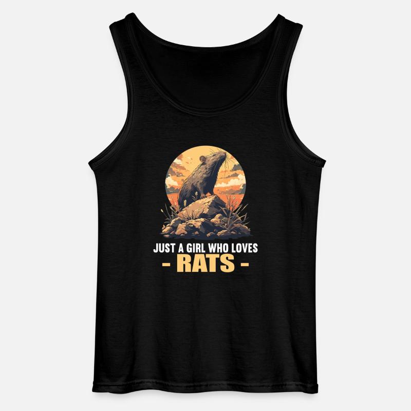 Ratten Ratte - Gildan Männer Tank Top - Schwarz