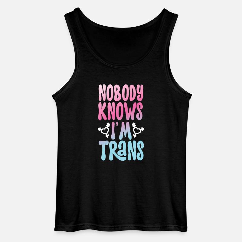 Transgender Trans LGBT Pride - Gildan Männer Tank Top - Schwarz